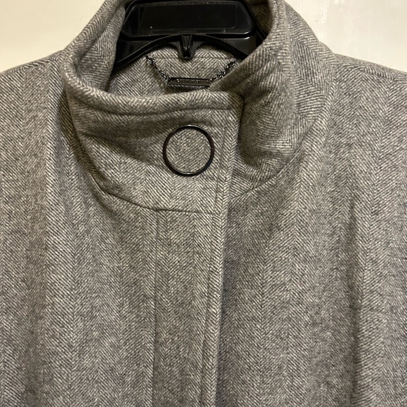 NWT Women’s Calvin Klein Classic Gray Wool Blend Knee Length Coat, Sz XXL - Picture 3 of 12